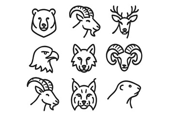 Obraz premium Animal Icons Set