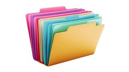 A standalone file folder, white background --ar 16:9