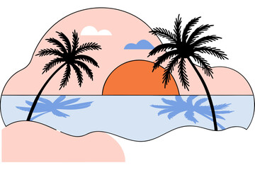 tropical beach background