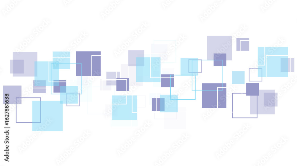 Poster vector soft blue and white abstract banner. abstract texture with squares.