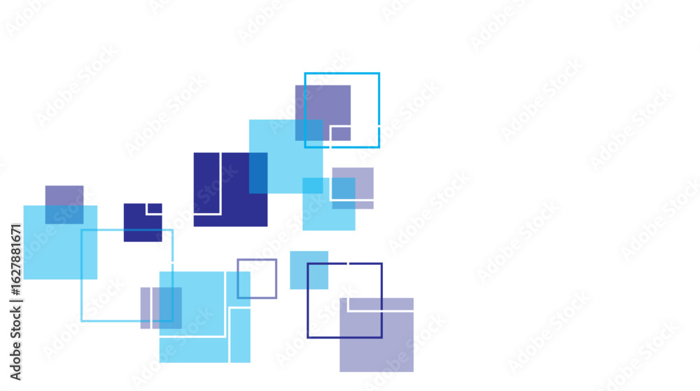 Aufkleber vector soft blue and white abstract banner. abstract texture with squares.