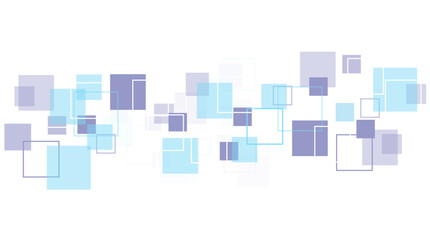 Vector soft blue and white abstract banner.  abstract texture with squares.