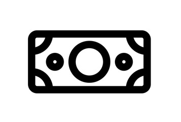 icon of money. vector editable