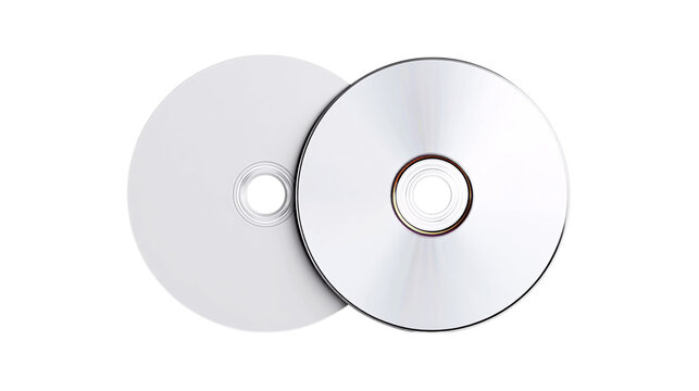A white background photo of blank CD, white background --ar 16:9