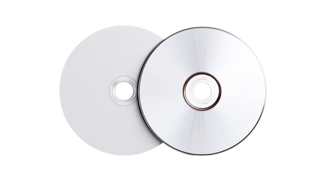 A white background photo of blank CD, white background --ar 16:9