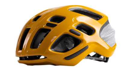 An isolated bike helmet, white background --ar 16:9