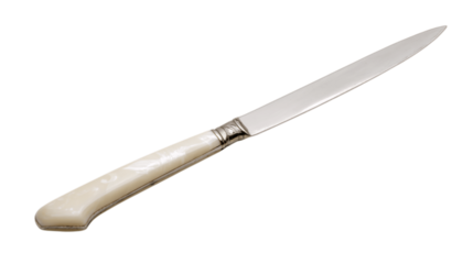 An isolated fruit knife, white background --ar 16:9