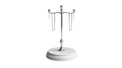One jewelry stand, white background --ar 16:9