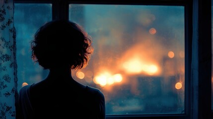 Conceptual image of fear induced sleep disruption in times of ongoing conflict