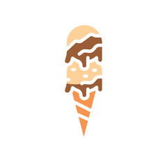 Gelato color glyph icon for digital and print projects.