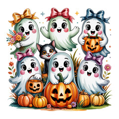 Fototapeta premium halloween - Retro Halloween Fall Autumn T-shirt, Halloween Season Vibes Pumpkin Saying Tshirts, funny Halloween Quotes design sublimation 