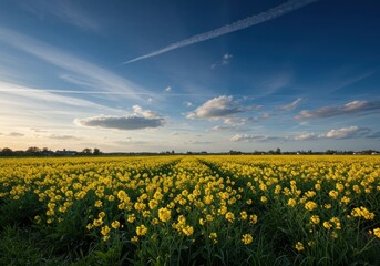 Fototapeta premium Yellow Field Sunset