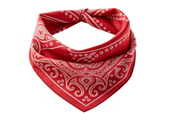  Bandana isolated on a transparent background.