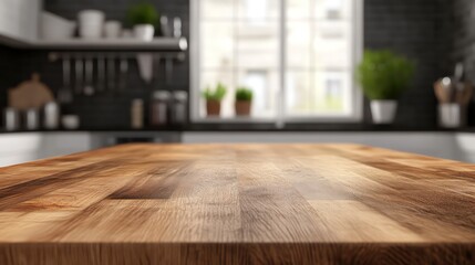 Rustic wooden table with visible grain texture, softly lit by daylight from a nearby window.