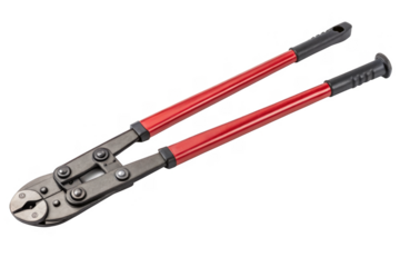 Bolt Cutter isolated on a transparent background.