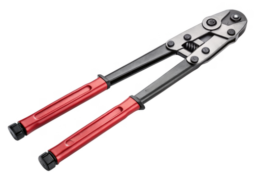 Bolt Cutter isolated on a transparent background.