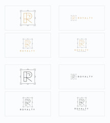 legant Monogram Logos Featuring the Letter R in Minimalistic Designs