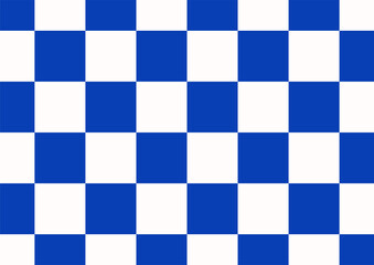 Blue and white checkered background Space for selling products, backdrop, wallpaper, background, text. Vintage style background. Vector illustration.
