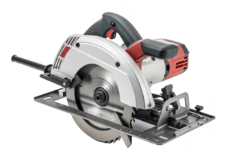 Circular Saw isolated on a transparent background.