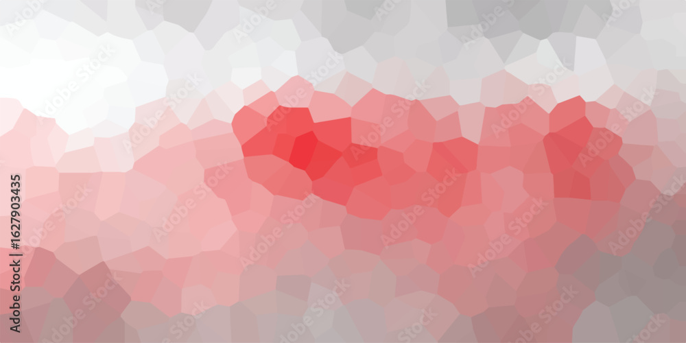 Aufkleber abstract background design featuring a cell-like pattern with a gradient of white, pink, and red col