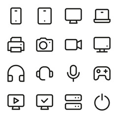 Black Marketing Icon collection vector illustration mega icons