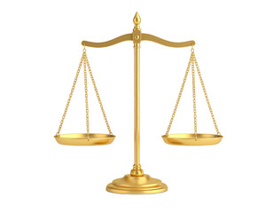 Golden Balance Scale Symbolizing Justice and Fairness in Law