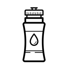 Water bottle sport container -  vector icon