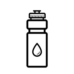 Water bottle sport container -  vector icon