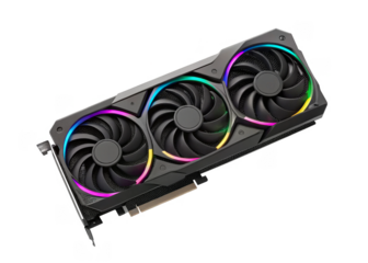 GPU isolated on a transparent background.	