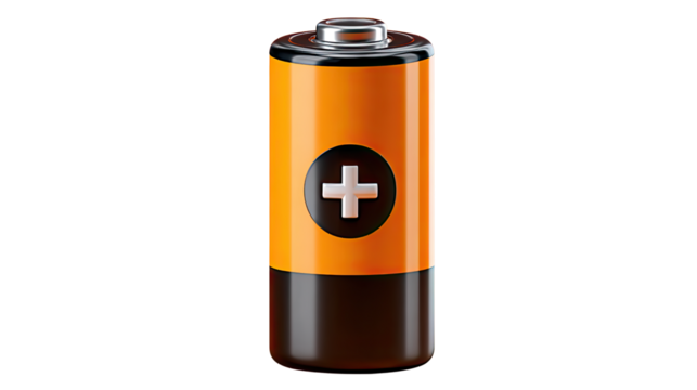 Energized Power Source: A striking close-up captures a vibrant AA battery, an emblem of sustained energy and essential technology. 