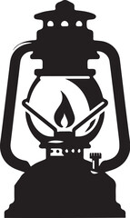 Antique kerosene lantern illustration