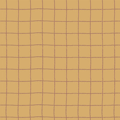 Seamless repeating pattern Red Color of the year Mocha Mousse plaid, waves or polka dots for wrapping paper, surface design and other design projects
