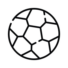 Obraz premium A premium linear icon of summer soccer ball