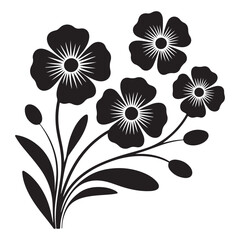 Abstract floral vector pattern illustration featuring seamless design of colorful blossoms and leaves