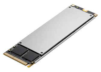 M.2 SSD isolated on a transparent background.