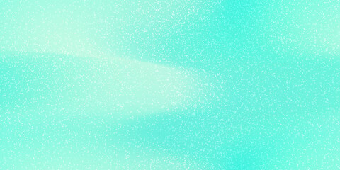 Aquamarine wavy bg with smooth color gradations and delicate noise texture. Beautifully soft gradient mesh backdrop. Premium turquoise watercolor-style paper. Fashionable color palette. Vector art.