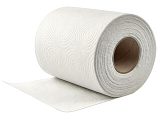 Fototapeta premium Tissue roll isolated on a transparent background.