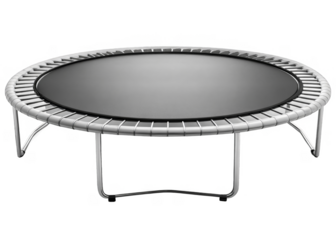 Trampoline isolated on a transparent background.