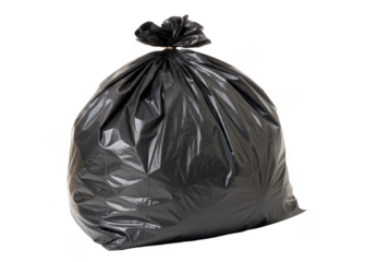 Trash bag isolated on a transparent background.