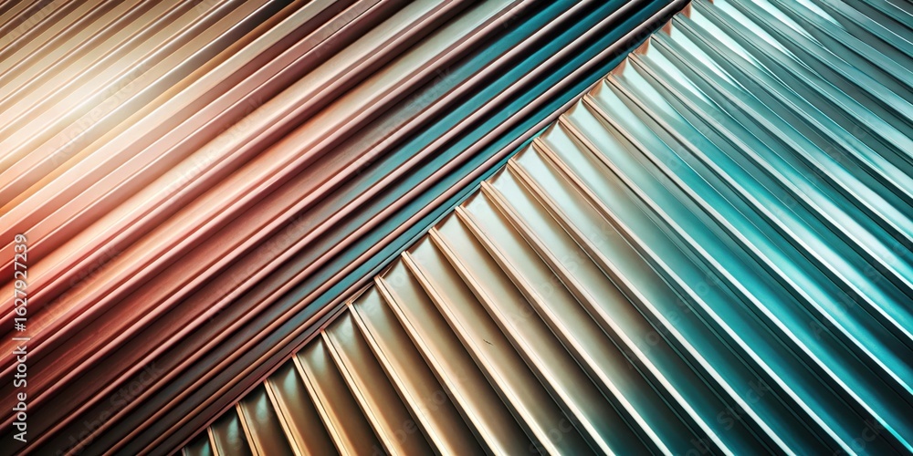 Poster abstract metallic lines background with light and shadow for modern design concept use