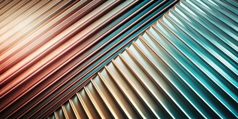Abstract metallic lines background with light and shadow for modern design concept use
