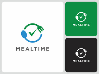 vector logo meal time