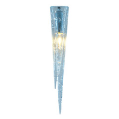 Elegant icicle-shaped light fixture illuminating a modern interior space with soft ambiance