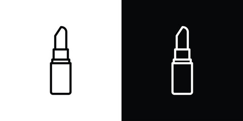 Lipstick icon graphic, editable stroke. Suitable for website design, logo, app, template, and ui ux.