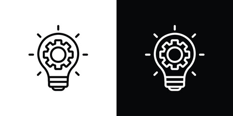 Innovation icon graphic, editable stroke. Suitable for website design, logo, app, template, and ui ux.