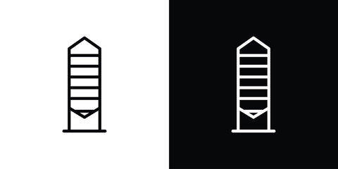 Granary icon graphic, editable stroke. Suitable for website design, logo, app, template, and ui ux.