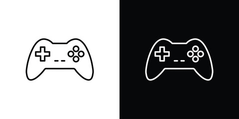 Game console icon graphic, editable stroke. Suitable for website design, logo, app, template, and ui ux.