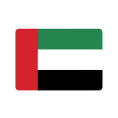 United Arab Emirates flag, rectangular design, national symbol.