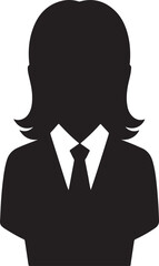 Shopping assistant icon in silhouette white background.