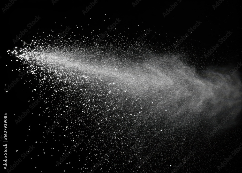 Aufkleber abstract dust explosion background with particles for graphic design and decoration use
